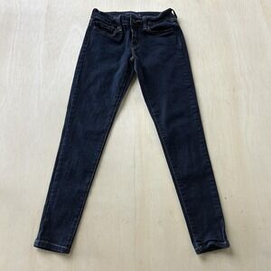 Levi's 535 Jegging Jeans Juniors 3 Dark Wash Blue Slim Stretch Denim Skinny Logo